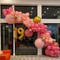 172Pcs Pink Balloon Garland Arch Kit - Pink Party Decorations with Pastel Macaron Pink White Gold and Starburst Foil Balloons for Birthday Baby Bridal Shower Wedding Valentine's Decorations